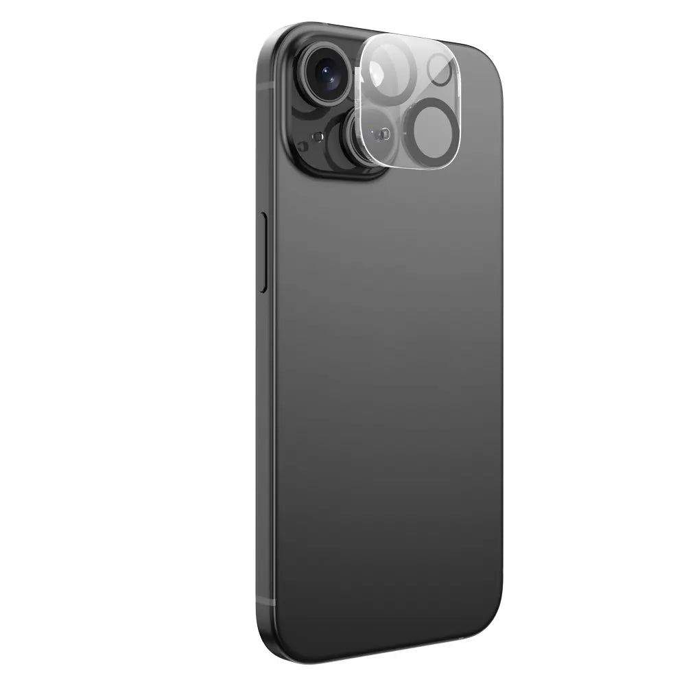 מגן מקצועי לעדשת המצלמה לאייפון 15 ואייפון 15 פלוס, עשוי זכוכית מחוסמת