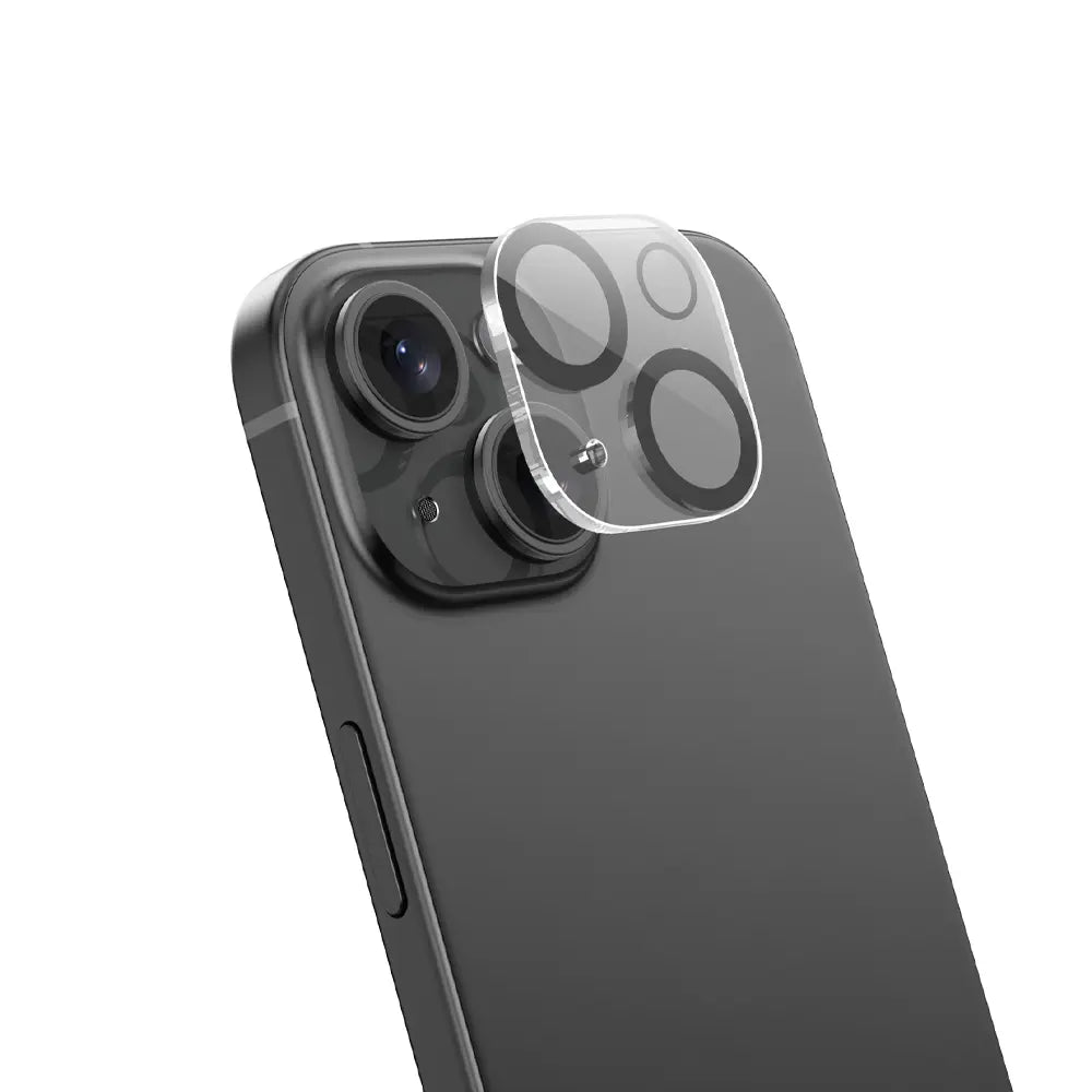מגן מקצועי לעדשת המצלמה לאייפון 15 ואייפון 15 פלוס, עשוי זכוכית מחוסמת