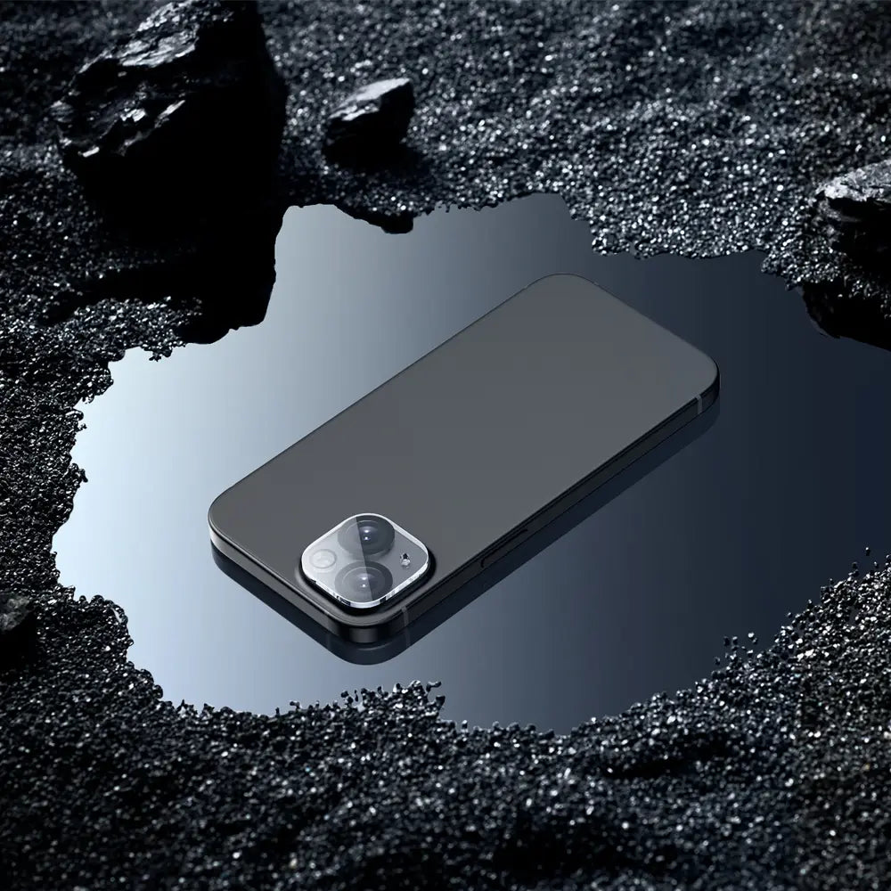 מגן מקצועי לעדשת המצלמה לאייפון 15 ואייפון 15 פלוס, עשוי זכוכית מחוסמת