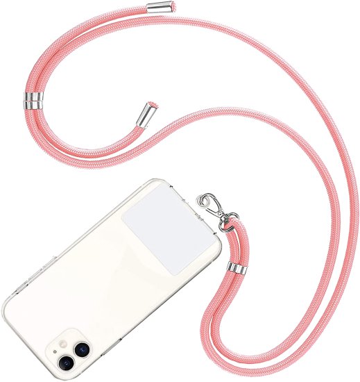 שרוך מתכוונן לסמארטפון דגם PR44, ורוד