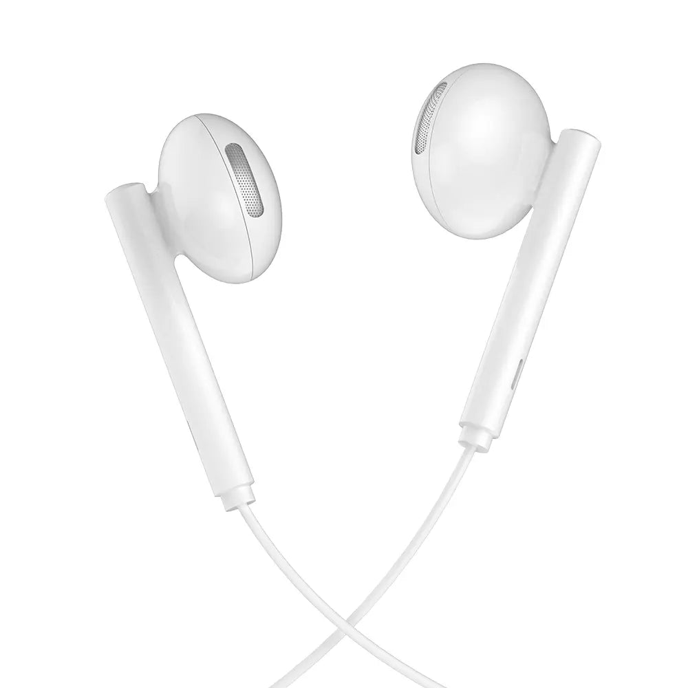 אוזניות חוטיות USB-C עם מיקרופון מובנה, צליל סראונד איכותי, כפתור שליטה, אורך 1.2 מטר