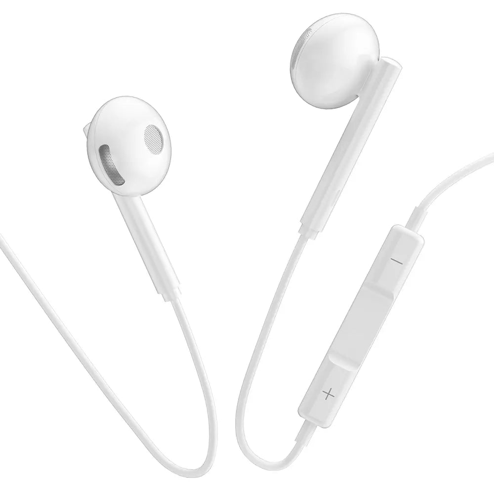 אוזניות חוטיות USB-C עם מיקרופון מובנה, צליל סראונד איכותי, כפתור שליטה, אורך 1.2 מטר