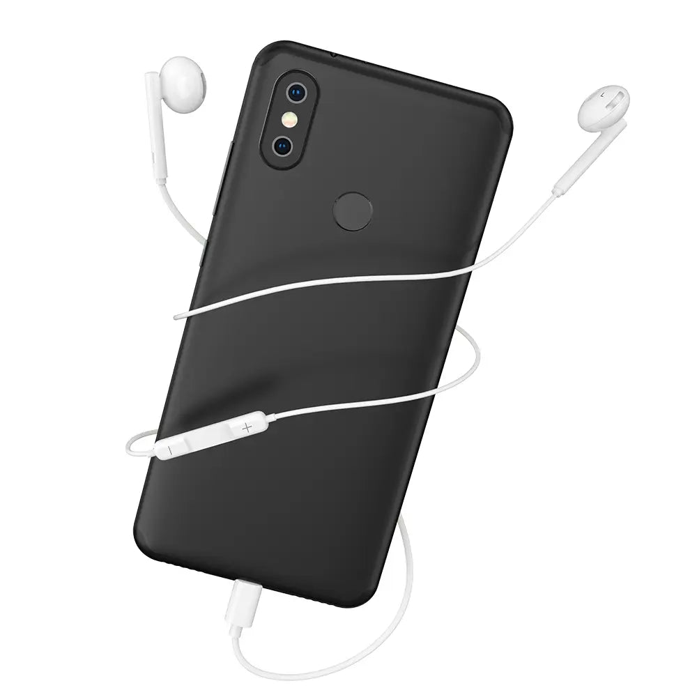 אוזניות חוטיות USB-C עם מיקרופון מובנה, צליל סראונד איכותי, כפתור שליטה, אורך 1.2 מטר