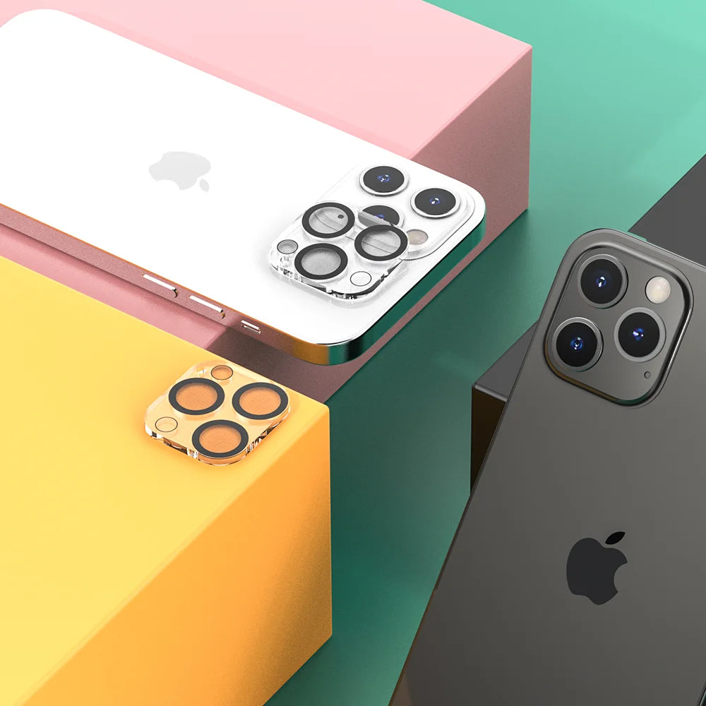 מגן מקצועי לעדשת המצלמה לאייפון 12 פרו, עשוי זכוכית מחוסמת