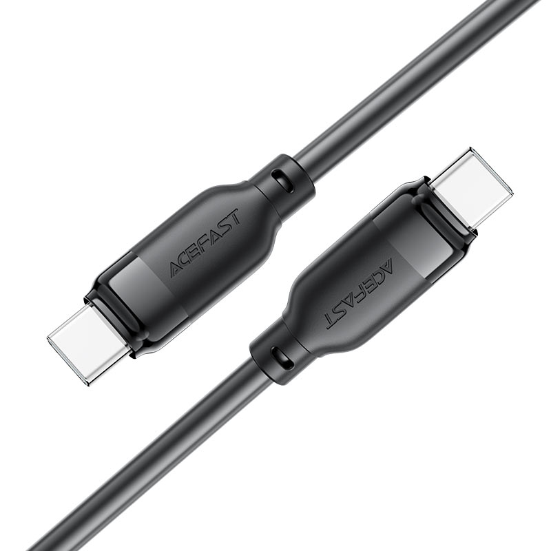 כבל סנכרון וטעינה מהירה USB-C ל-USB-C, ,תומך בטעינה מהירה עד 60W, אורך 1.2 מטר