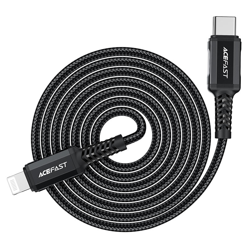 כבל סנכרון וטעינה איכותי USB-C ל-Lightning, מאושר אפל, אורך 1.8 מטר