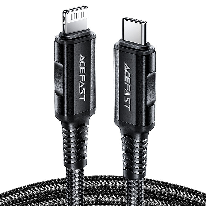 כבל סנכרון וטעינה איכותי USB-C ל-Lightning, מאושר אפל, אורך 1.8 מטר
