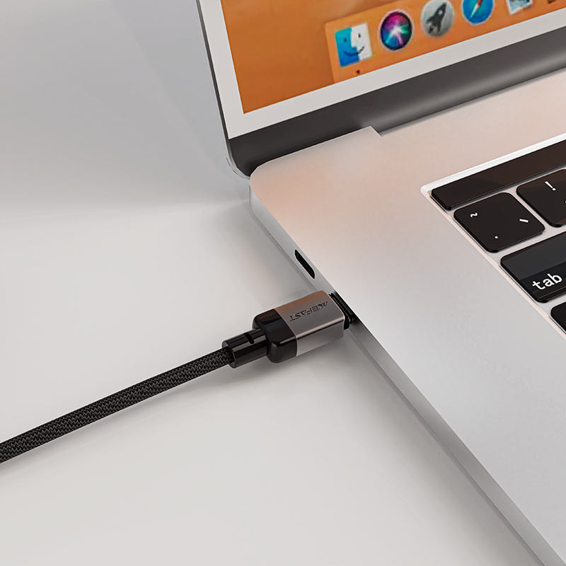כבל סנכרון וטעינה מהירה USB-C ל-USB-C עשוי סגסוגת אבץ בחיפוי קלוע, 1.2 מטר