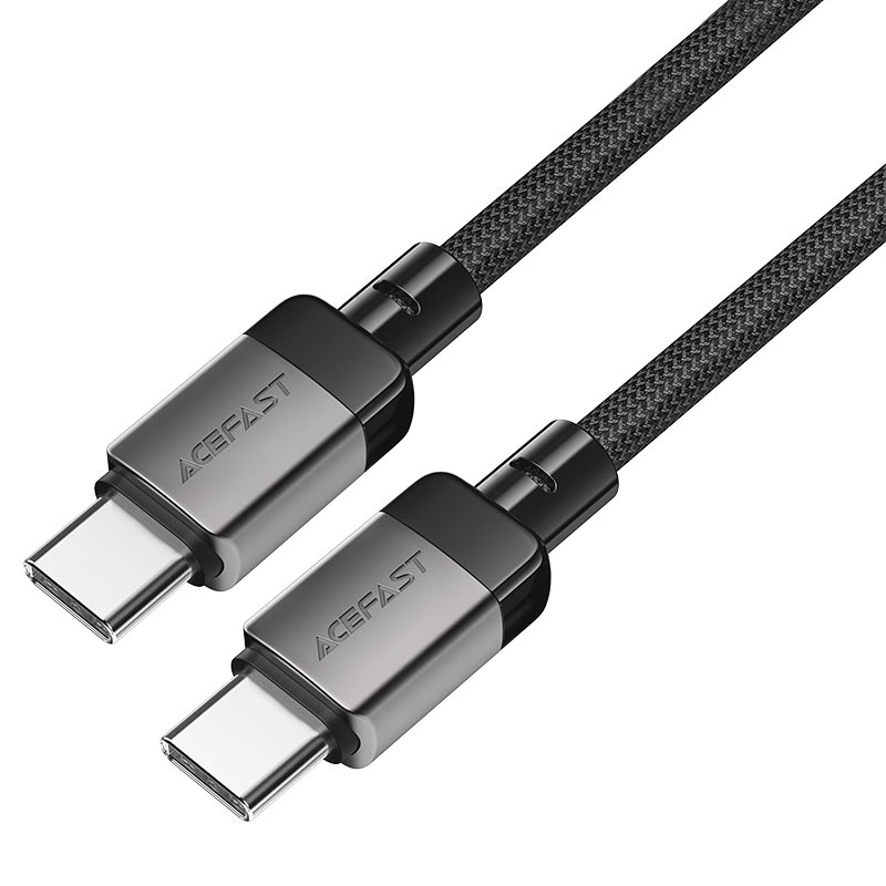כבל סנכרון וטעינה מהירה USB-C ל-USB-C עשוי סגסוגת אבץ בחיפוי קלוע, 1.2 מטר