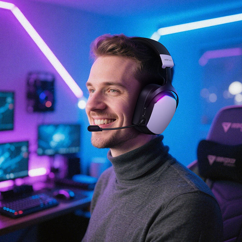 אוזניות גיימינג אלחוטיות מקצועיות, דרייבר דינמי 50 מ"מ