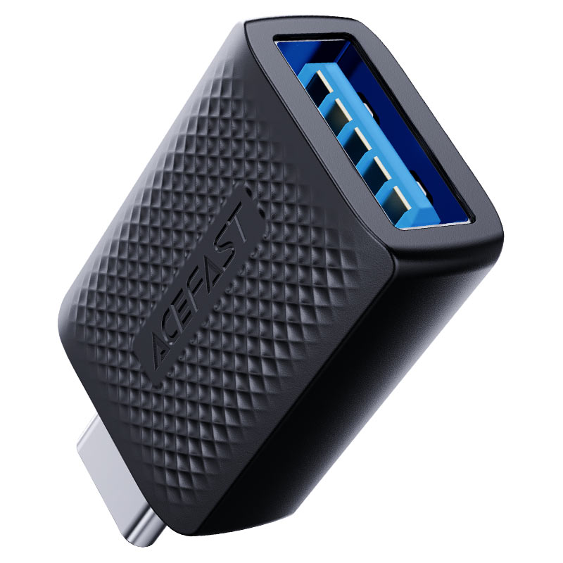 מתאם USB-A ל-USB-C מהיר וקומפקטי, שבב חכם לטעינה בטוחה