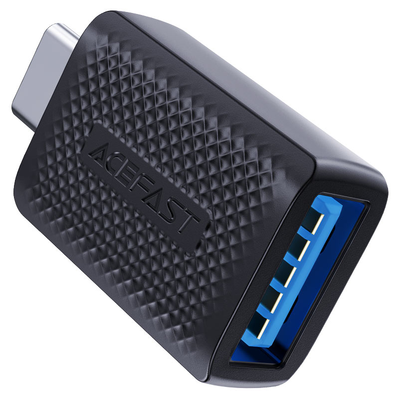 מתאם USB-A ל-USB-C מהיר וקומפקטי, שבב חכם לטעינה בטוחה