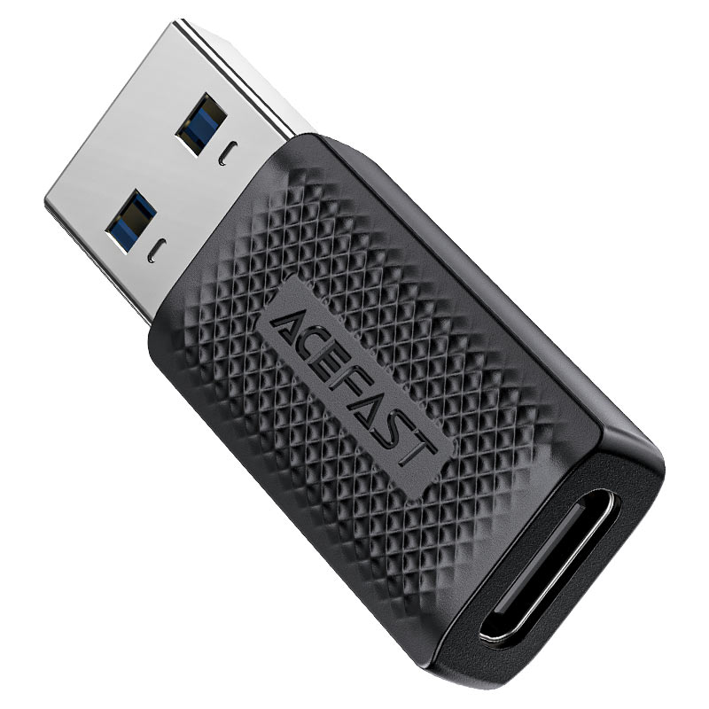מתאם USB-C ל-USB-A מהיר וקומפקטי, שבב חכם לטעינה בטוחה