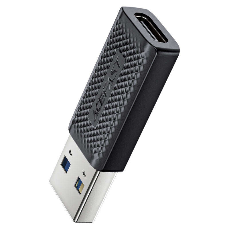 מתאם USB-C ל-USB-A מהיר וקומפקטי, שבב חכם לטעינה בטוחה