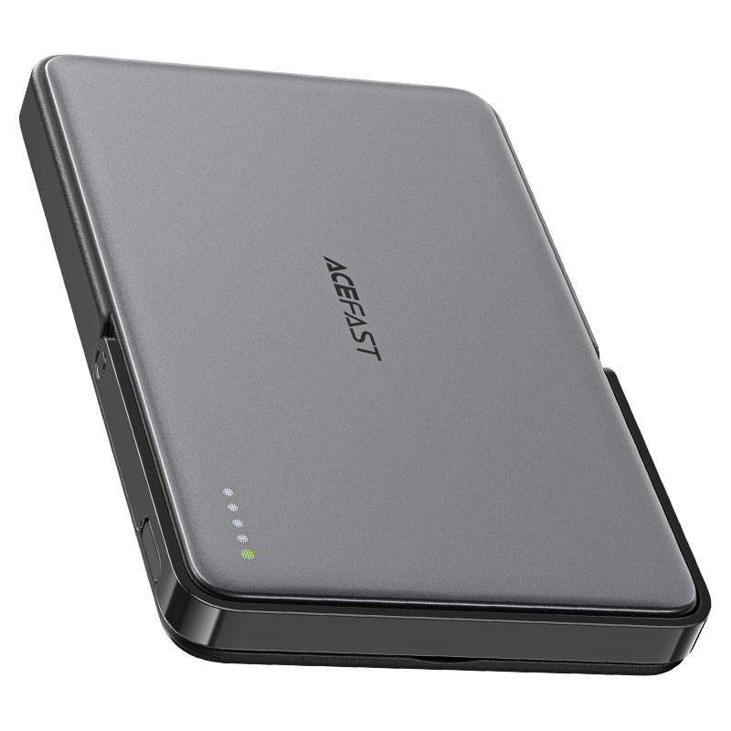 מטען נייד (סוללת גיבוי) 5000mAh לטעינה אלחוטית מגנטית מהירה PD18W, אולטרה דק