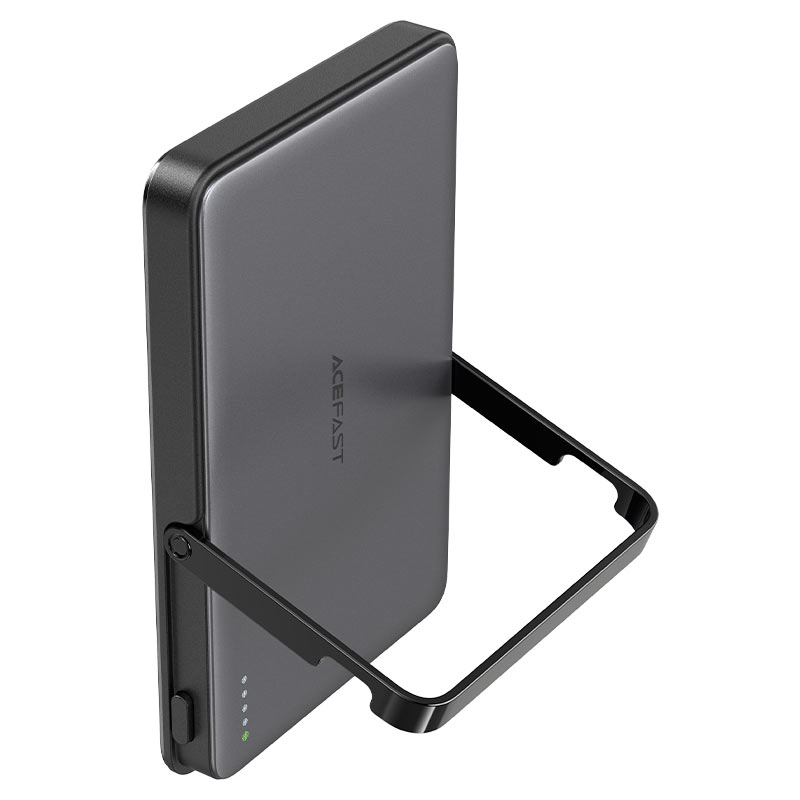 מטען נייד (סוללת גיבוי) 5000mAh לטעינה אלחוטית מגנטית מהירה PD18W, אולטרה דק