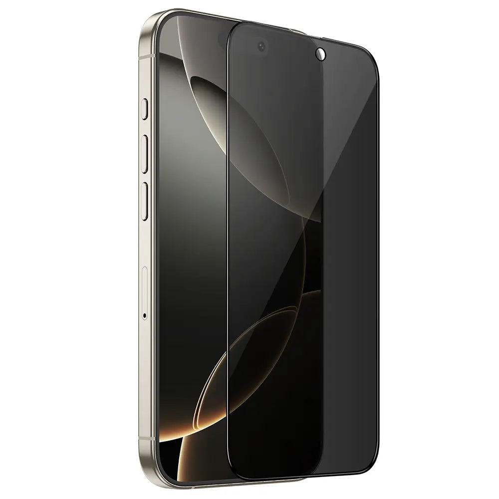 מגן מסך לאייפון 16 פרו מקס להגנה על הפרטיות, עשוי זכוכית מחוסמת להגנה איכותית מפני שריטות