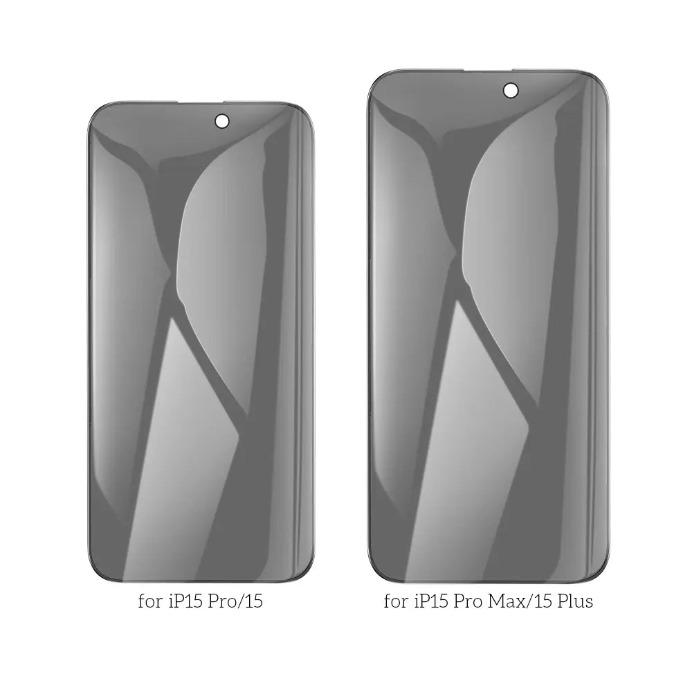 מגן מסך זכוכית מחוסמת להגנה על הפרטיות ל-iPhone 15 Pro Max