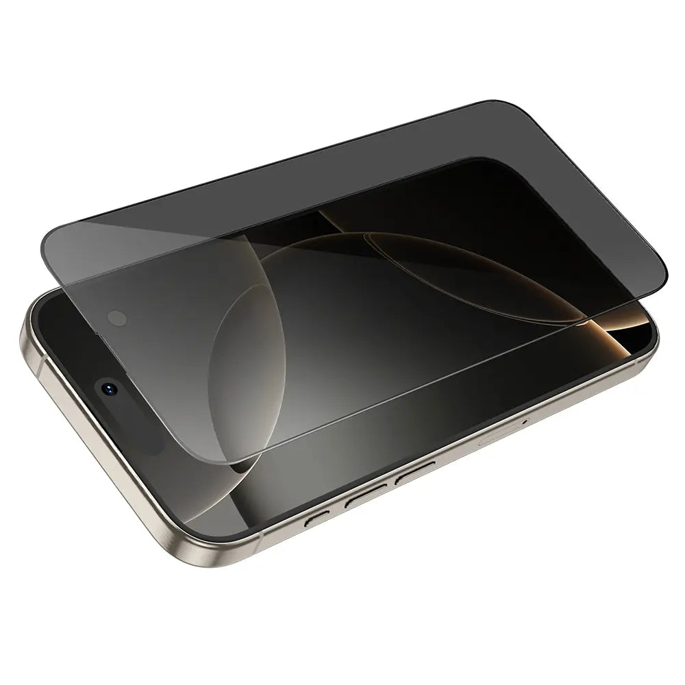 מגן מסך לאייפון 16 פרו מקס להגנה על הפרטיות, עשוי זכוכית מחוסמת להגנה איכותית מפני שריטות