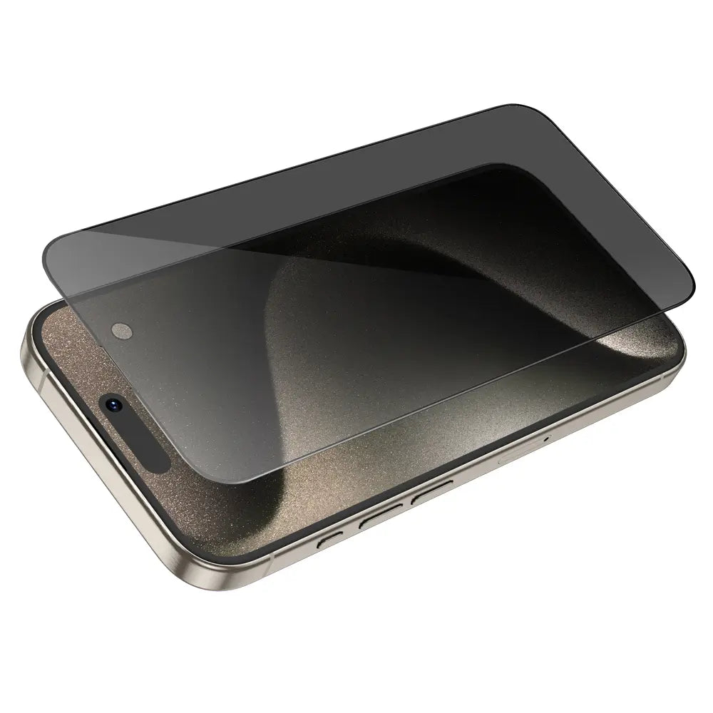 מגן מסך זכוכית מחוסמת להגנה על הפרטיות ל-iPhone 15 Pro Max