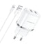 סט מטען 2 יציאות וכבל 12W ,USB to Lightning