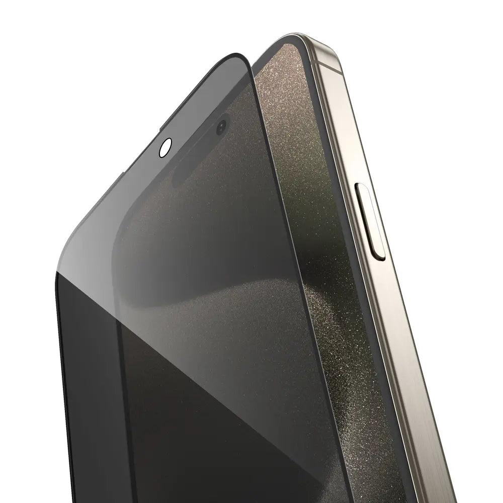 מגן מסך זכוכית מחוסמת להגנה על הפרטיות ל-iPhone 15 Pro Max