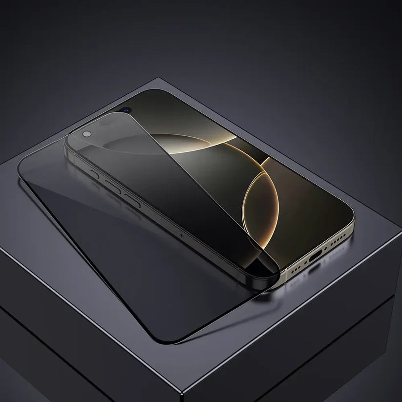 מגן מסך לאייפון 16 פרו מקס להגנה על הפרטיות, עשוי זכוכית מחוסמת להגנה איכותית מפני שריטות