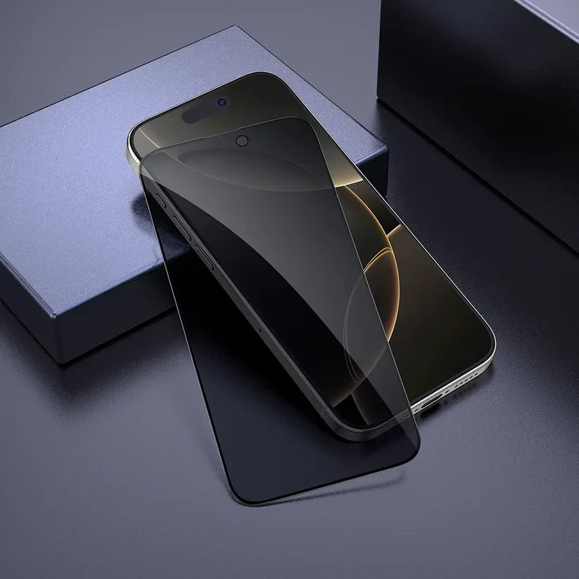 מגן מסך לאייפון 16 פרו מקס להגנה על הפרטיות, עשוי זכוכית מחוסמת להגנה איכותית מפני שריטות