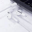 אוזניות חוטיות ACEFAST L13 בחיבור טייפ סי (USB-C) עם מיקרופון HD ושבב DAC – שלט מובנה ומבנה חצי-תוך-אוזן (לבן)