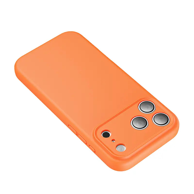 כיסוי מגן מגנטי לאייפון 17 פרו Glossy & Matte MSCS85 – תמיכה ב-MagCharge עם 38 מגנטי N52SH ועמידות בנפילות מ-5 מטר (כתום)
