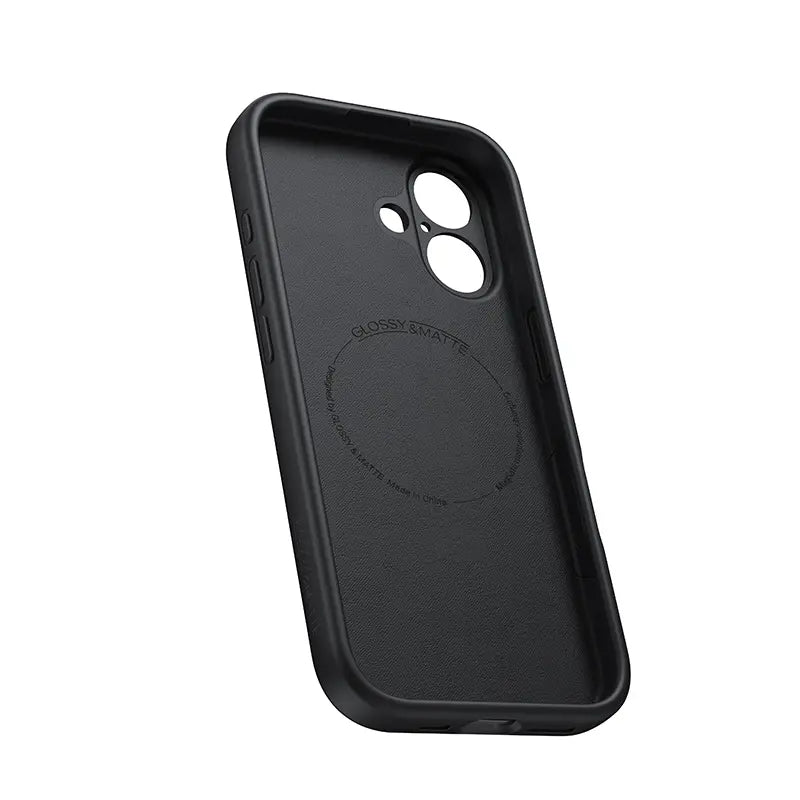 כיסוי מגן מגנטי לאייפון 17 Glossy & Matte MSCS85 – תמיכה ב-MagCharge עם 38 מגנטי N52SH ועמידות בנפילות מ-5 מטר (שחור)