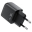 סט טעינה הכולל ראש מטען מהיר USB-C וכבל USB-C ל-USB-C, טעינת PD30W מהירה, שחור