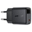 סט טעינה הכולל ראש מטען מהיר USB-C וכבל USB-C ל-USB-C, טעינת PD30W מהירה, שחור
