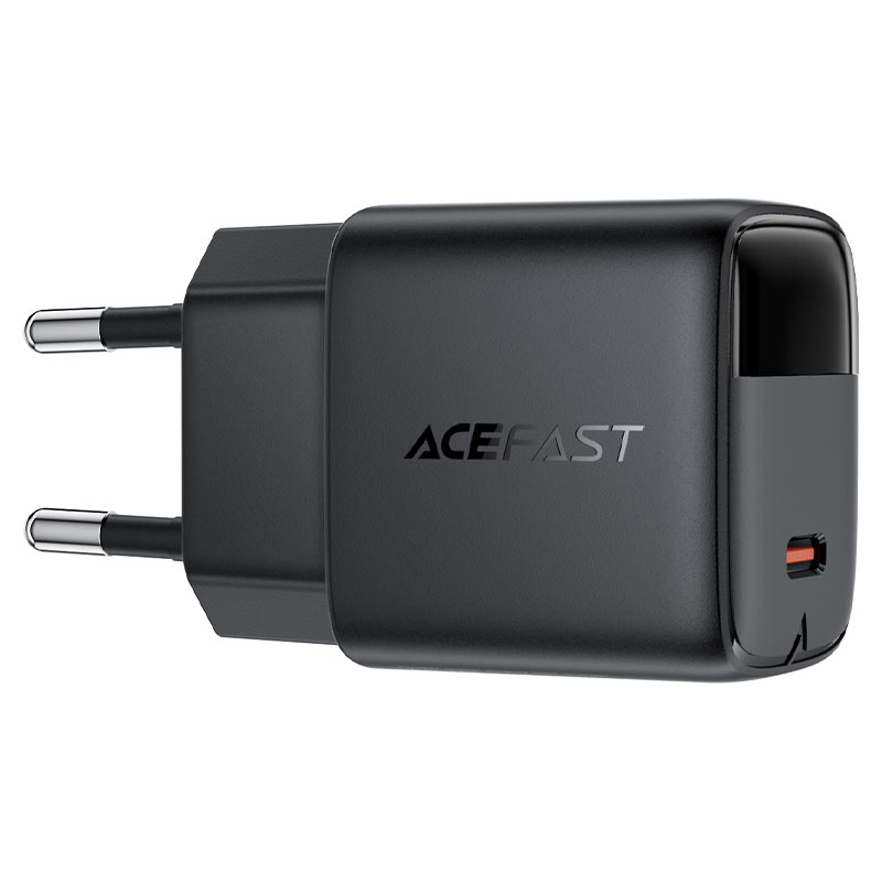 סט טעינה הכולל ראש מטען מהיר USB-C וכבל USB-C ל-USB-C, טעינת PD30W מהירה, שחור