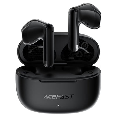 אוזניות אלחוטיות ACEFAST W11 TWS – סינון רעשי שיחה מבוסס AI, דרייבר 13 מ"מ, בלוטוס 6.0 וסוללה עד 25 שעות, שחור