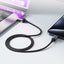 כבל סנכרון וטעינה איכותי USB-A ל-USB-C עשוי סגסוגת אלומיניום וחיפוי קלוע, 1.2 מטר