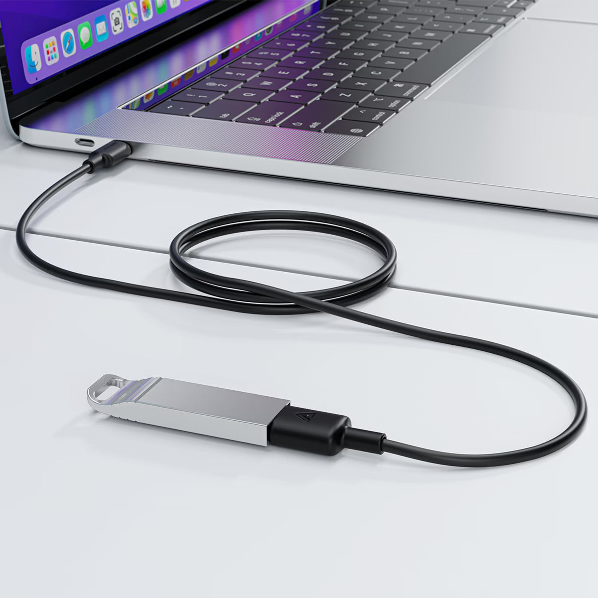 כבל טעינה והעברת נתונים מ-USB-A לטייפ סי ACEFAST C29-04 Type-C – סיליקון רך ועמיד באורך 2 מטר וזרם מהיר 3A
