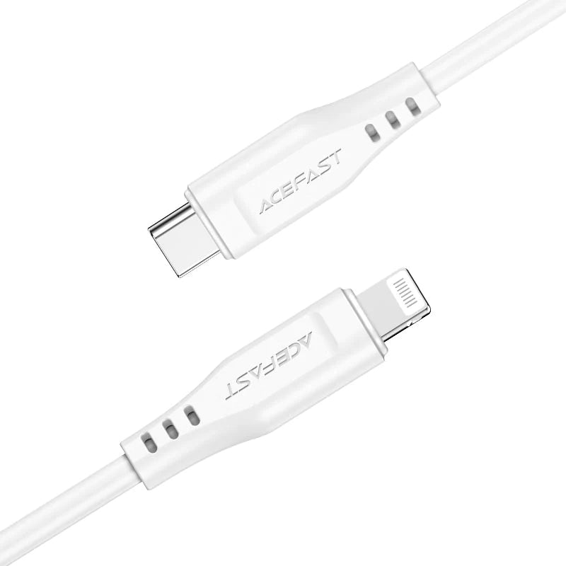 C3-01 USB-C to Lightning TPE charging data cable white 1.2m