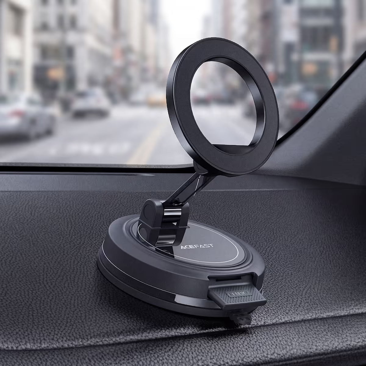 מעמד לטלפון לרכב מגנטי מתקפל  ACEFAST D70 – כרית ואקום עוצמתית, כיוונון כפול 360 מעלות וזרוע מתכווננת