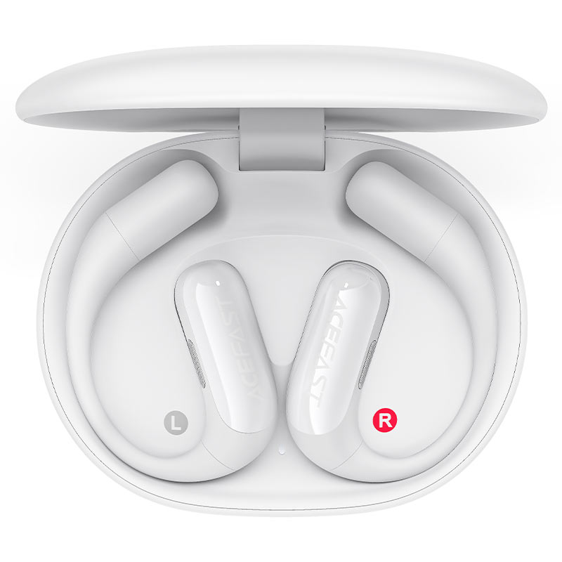 אוזניות Open-Ear אלחוטיות ACEFAST FA002 ACEFIT Air – קלות במיוחד, סאונד Hi-Fi ועמידות IP54, לבן