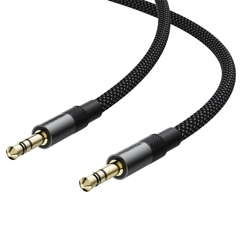כבל אודיו AUX איכותי ACEFAST J10 3.5mm – העברת שמע Hi-Fi חסין שריטות עם כבל ניילון קלוע