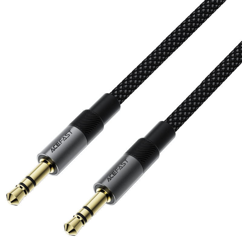 כבל אודיו AUX איכותי ACEFAST J10 3.5mm – העברת שמע Hi-Fi חסין שריטות עם כבל ניילון קלוע