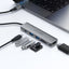 מפצל USB ותחנת עגינה 6 ב-1 ACEFAST J18 – תמיכה ב-4K 60Hz, טעינה מהירה 90W וקורא כרטיסים