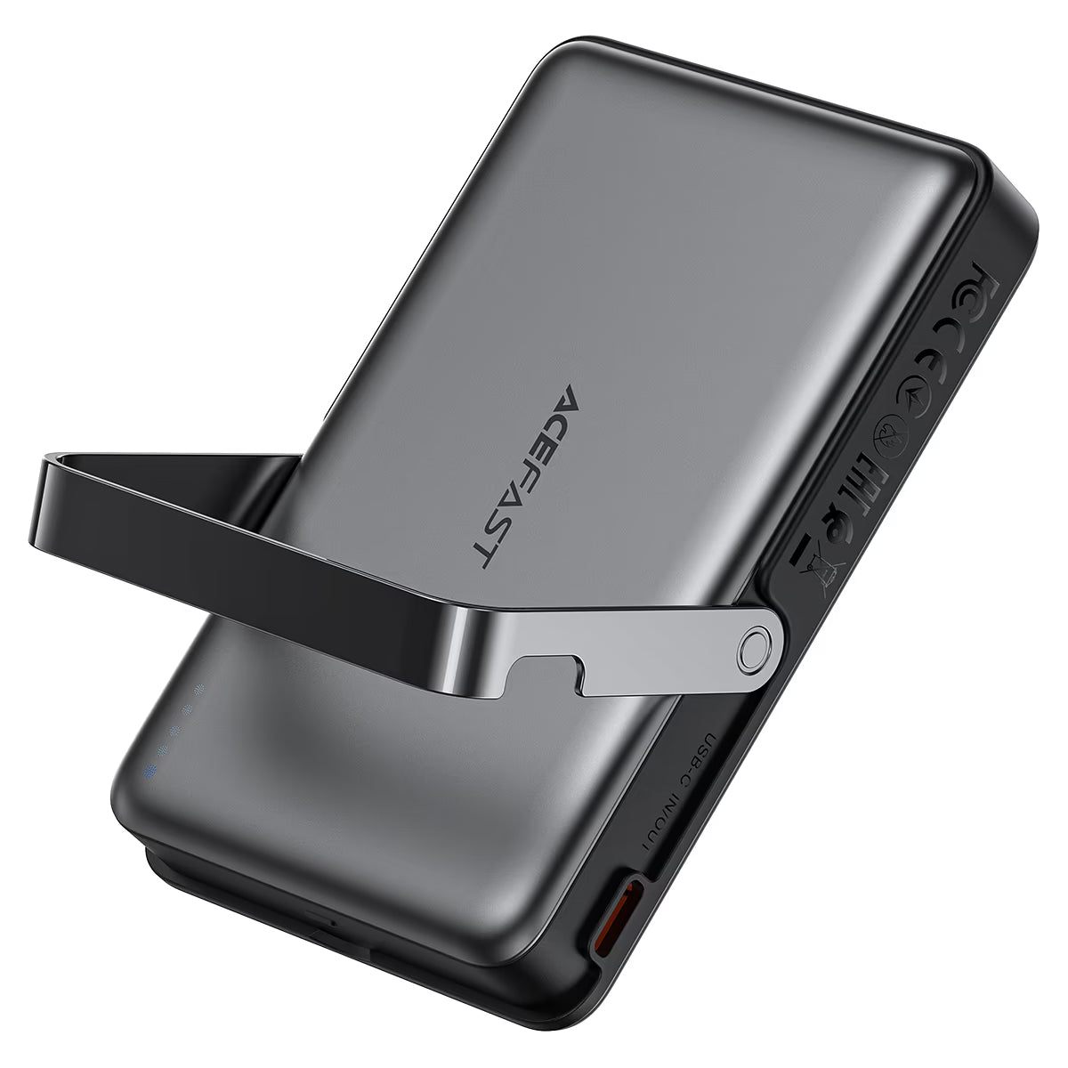 מטען נייד מגנטי ACEFAST M17 – קיבולת 10000mAh, הספק 22.5W ומעמד מתקפל מובנה