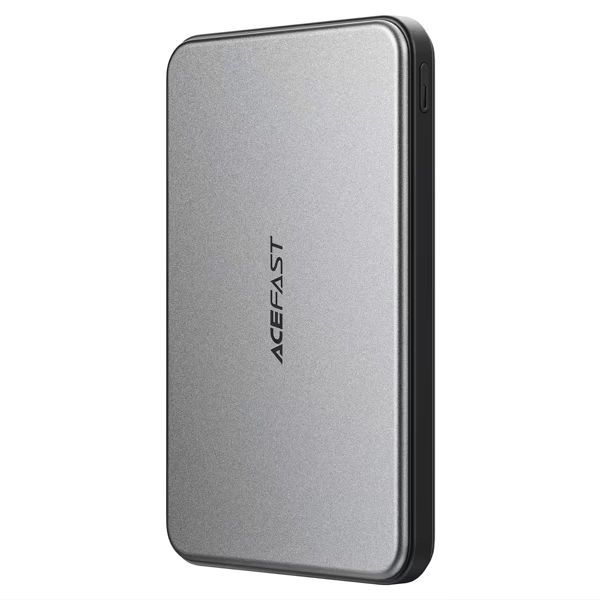 מטען נייד מגנטי אולטרה-דק ACEFAST M30 5000mAh – טעינה אלחוטית מהירה 15W וחיבור טייפ סי כפול PD20W