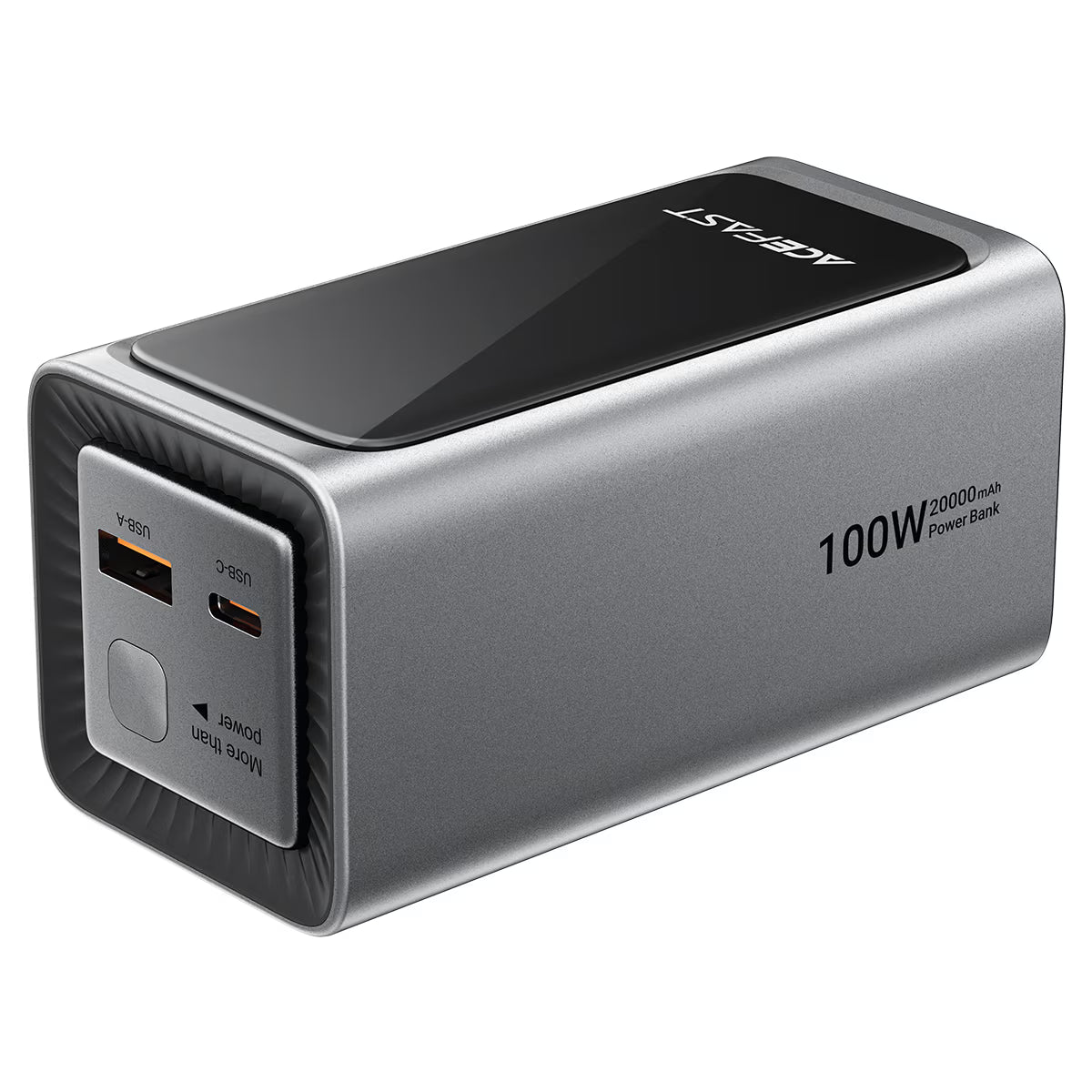 מטען נייד עוצמתי ACEFAST M33 20000mAh PD 100W – כבל מובנה ושרוך נשיאה, מסך TFT צבעוני חכם וטעינה מהירה למחשבים ניידים