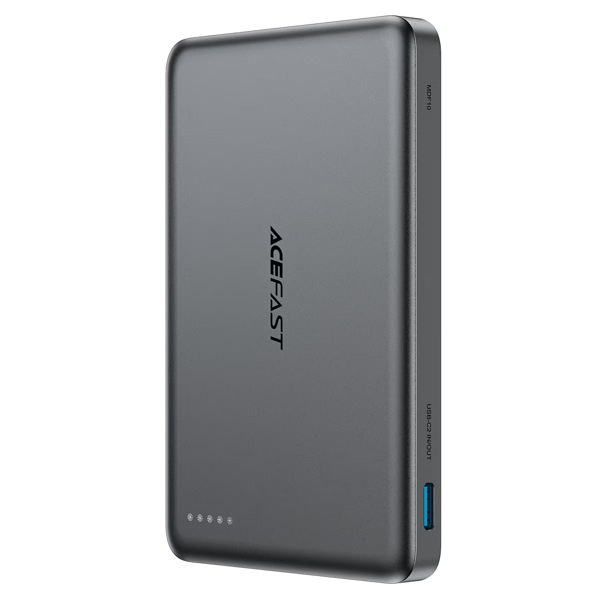 מטען נייד מגנטי אולטרה-דק מאלומיניום ACEFAST M35 5000mAh – טעינה אלחוטית מהירה 15W וזוג חיבורי טייפ סי 18W