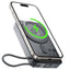 מטען נייד מגנטי ACEFAST M40 10000mAh – טעינה אלחוטית לטלפון ולשעון, כבל מובנה, מעמד מתקפל וטעינה מהירה 22.5W