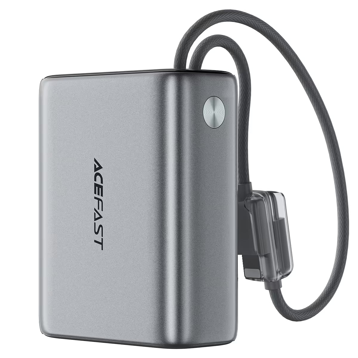מטען נייד ACEFAST M48 10000mAh PD 22.5W – זוג כבלים מובנים שהופכים לשרוך נשיאה, מסך צבעוני חכם וטעינה מהירה