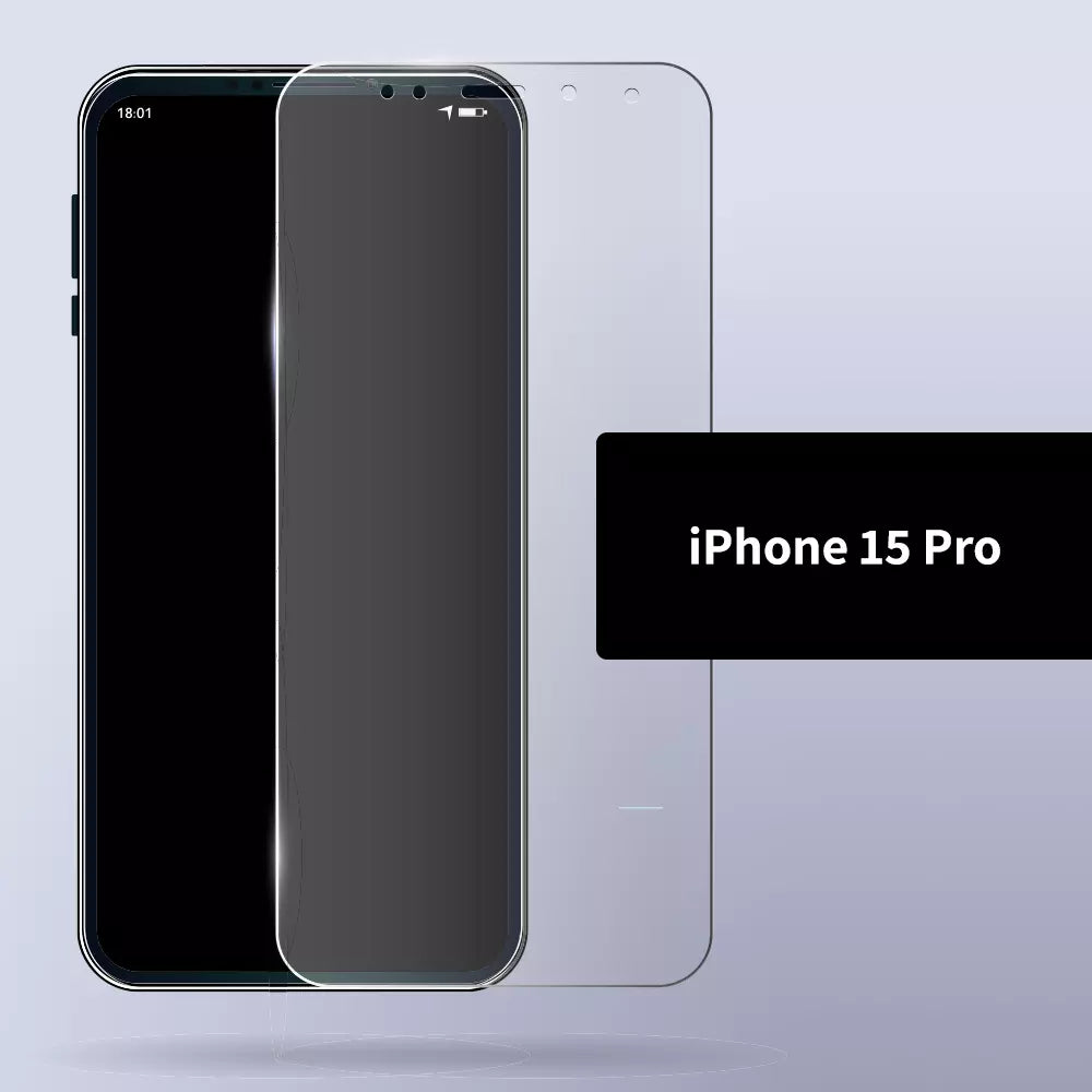 מגן זכוכית איכותי ל-iPhone 15 Pro